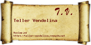 Teller Vendelina névjegykártya